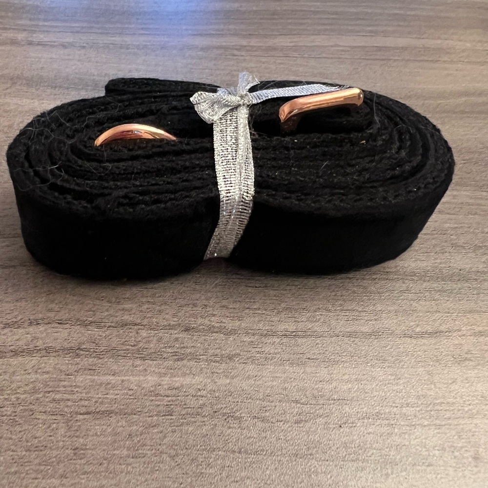 ARING PET Black Velvet with Rose Gold Accents Dog Leash - Picture 4 of 4
